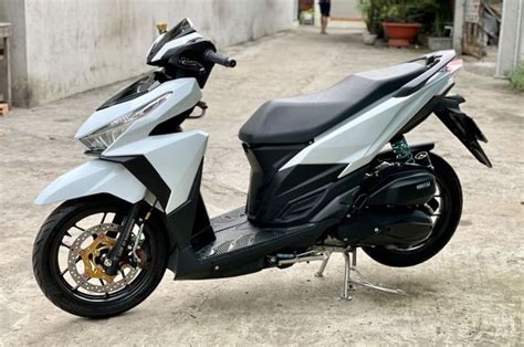 Honda Vario 150 Berbodi Putih Mulus Dimodif Apik Makin Mempesona