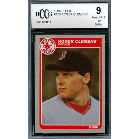 Roger Clemens Fleer Rc Bccg Pristine Auction