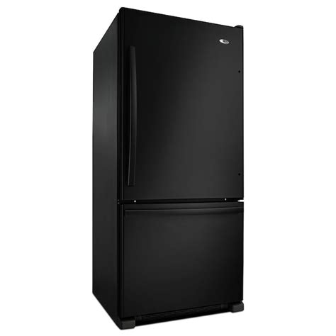 Amana 186 Cu Ft Bottom Freezer Refrigerator Black Abb1924brb At