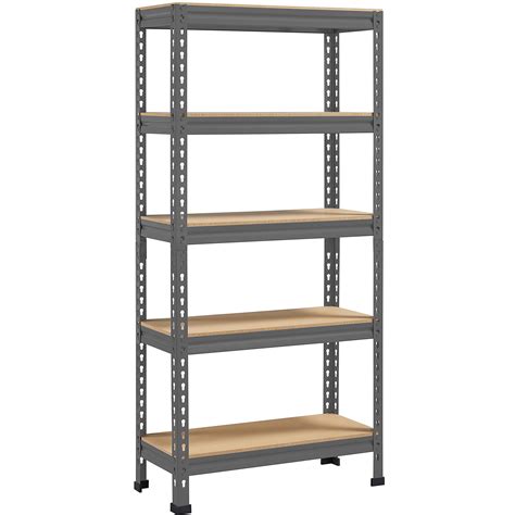 Buy Yaheetech Garage Metal Storage Shelves Tier Adjustable Shelves