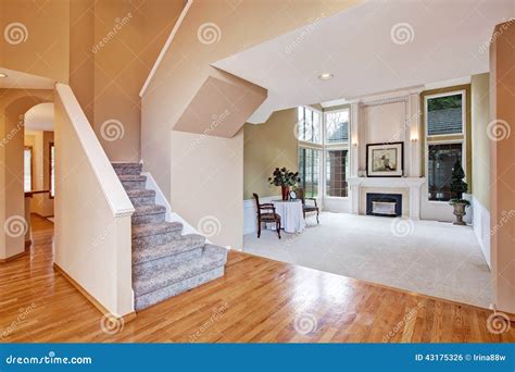 Luxury House Interior Living Room And Hallway Stock Photo Image Of