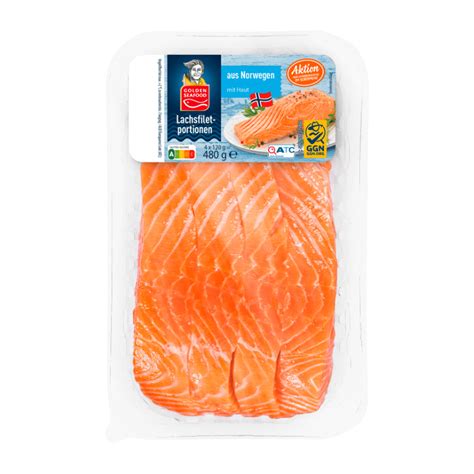 Golden Seafood Lachsfiletportionen Von Aldi Nord Ansehen