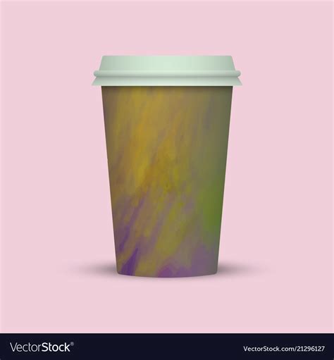 Takeaway Watercolor Coffee Cup Royalty Free Vector Image