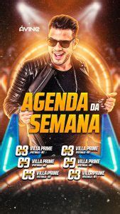 Story Flyer Vine Vinny Agenda Da Semana Social Media Psd Edit Vel