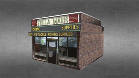 Bait Store Building Buy Royalty Free D Model By Johnhoagland