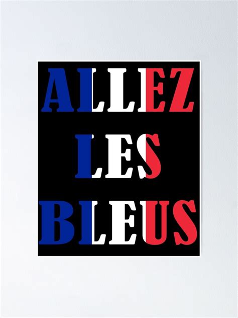 "Allez Les Bleus!" Poster for Sale by athee-fille | Redbubble