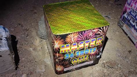 1 2 MASTER ASSORTMENT 500G 36 SHOT FIREWORK CAKE ONE YouTube