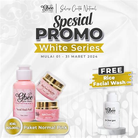 Jual Promo Gbee Glow Beauty Paket Normal Pink Series Paket Skincare