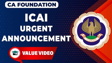 Icai Urgent Announcement Ca Foundation Dec Rtps Released By Icai