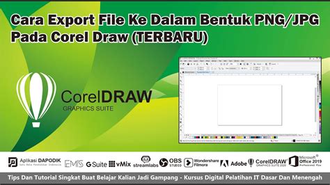 Corel Draw Cara Export File Kedalam Bentuk PNG Pada Corel Draw