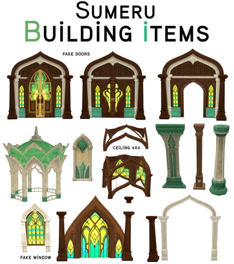 Sumeru building items | Natalia-Auditore | Tumblr sims 4, Sims, Sims 4