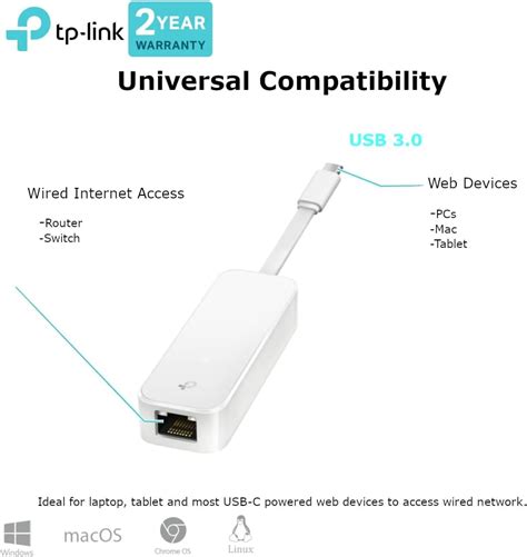 Tp Link Ue300c Usb Type C To Rj45 Gigabit Ethernet Network Adapter Usb 3 0 طه كمبيوتك