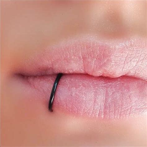 Oxidized Black 925 Sterling Silver Fake Lip Ring Cuff Cheater Faux