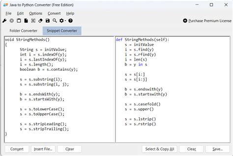 Java To Python Converter