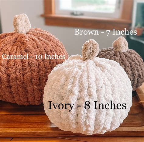 Pumpkin Pillow Pumpkin Shaped Pillow Chunky Knit Pumpkin Etsy