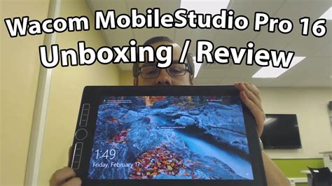 Wacom MobileStudio Pro 16 Unboxing And Review YouTube