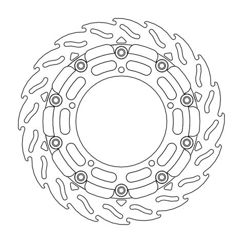 Bremsscheibe Moto Master Flame Vorn Rechts Schwim Yamaha FZ6 N ABS RJ14