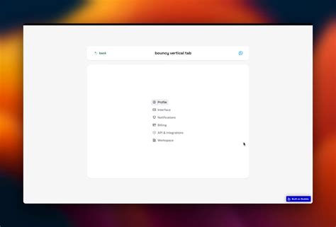 Animated Vertical Tab By Naël Mahouton On Dribbble