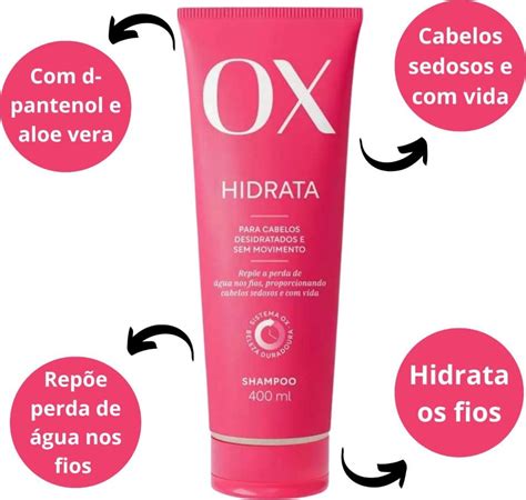 Shampoo Ox Cosm Ticos Ox Hidrata Ml Beleza Na Web