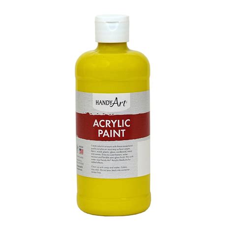 Acrylic Paint 16 oz, Chrome Yellow - RPC101010 | Rock Paint / Handy Art ...