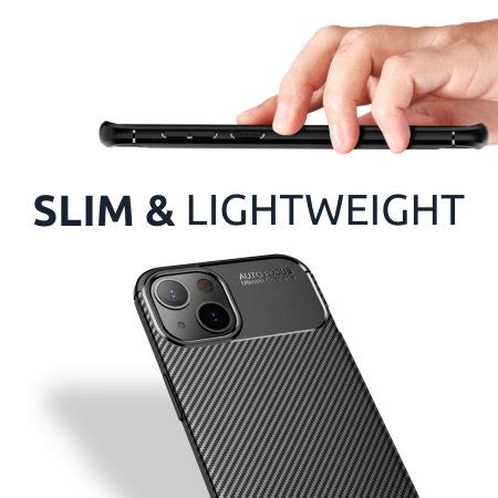 Olixar Carbon Fibre Tough Black Case For Iphone Mini