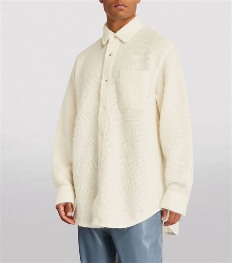 Mens Jil Sander White Brushed Oversized Shirt Harrods Uk