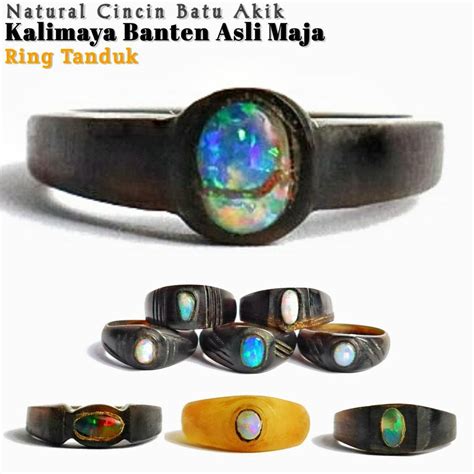 Jual Cincin Kalimaya Banten Maja Ring Tanduk Termurah Shopee Indonesia