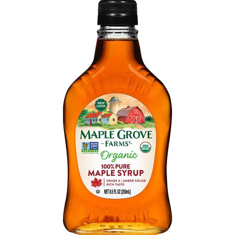 Pure Organic Maple Syrup, Amber Color - Maple Grove Farms