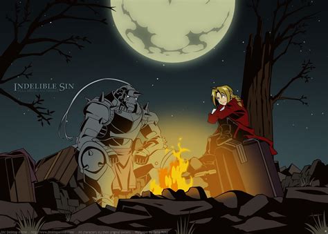 Illustration Anime Cartoon Elric Edward Full Metal Alchemist