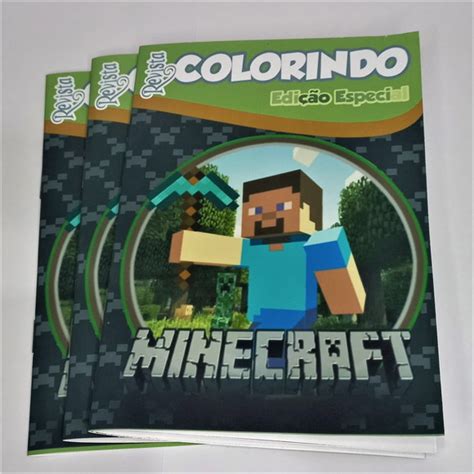 Revistinha Para Colorir Minecraft 14x10 Elo7 Produtos Especiais