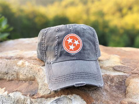 Tennessee Tristar Hat, Tennessee Baseball Cap, Tennessee Flag Hat ...