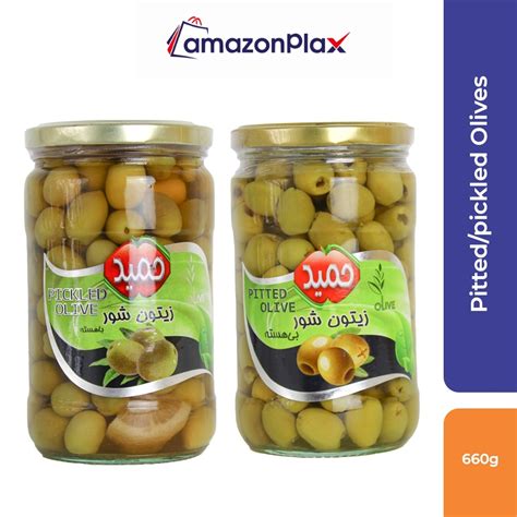 Hamid Green Olives Pitted Whole Pickled 660g Shopee Malaysia