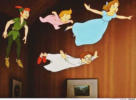 Walt Disney Production Cels - Peter Pan, Michael Darling, John Darling & Wendy Darling - Walt ...