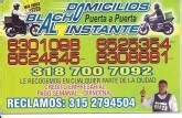 DOMICILIOS BLACHO AL INSTANTE PRESTAMOS SERVICIO CONFIABLE