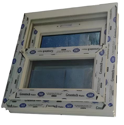 White Rectangular 30mm 2 Track UPVC Windows Frame Grade Of Material