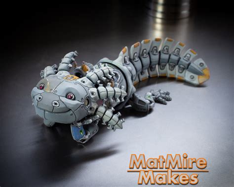 3D File RoboLotl Robot Axolotl Anniversary Edition Print In Place