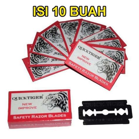 Jual Paket 10 Buah Silet Silet Cukur Razor Blade Pisau Cukur
