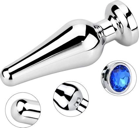 Plug anal en métal avec motif fétichiste Petit moyen grand Avec