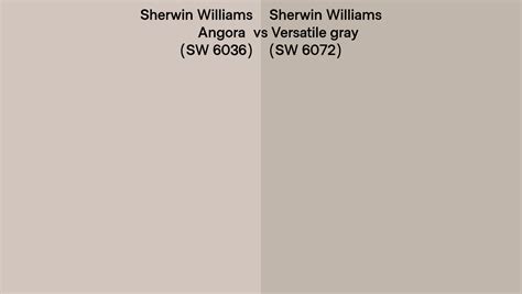 Sherwin Williams Angora Vs Versatile Gray Side By Side Comparison