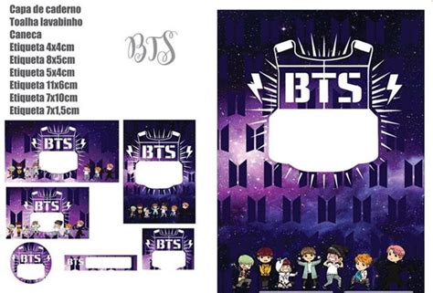 Arquivo Etiqueta Escolar Bts Png 2869 Elo7 Produtos Especiais