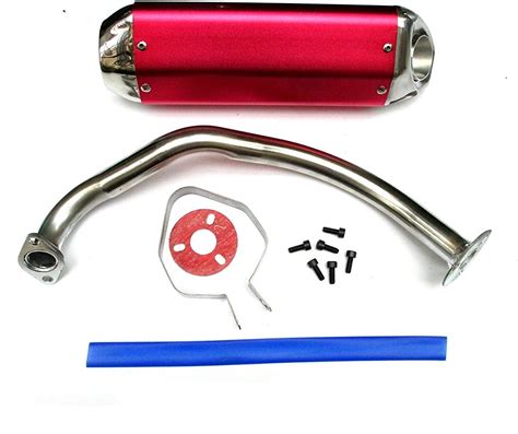 New High Performance Exhaust System Muffler For Gy6 50cc 400cc 4 Stroke Scooters