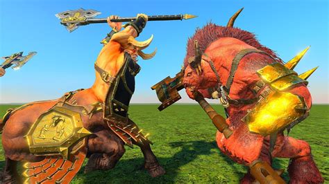 Bull Centaur Renders Gw Vs Minotaurs Gw Total War Warhammer Youtube