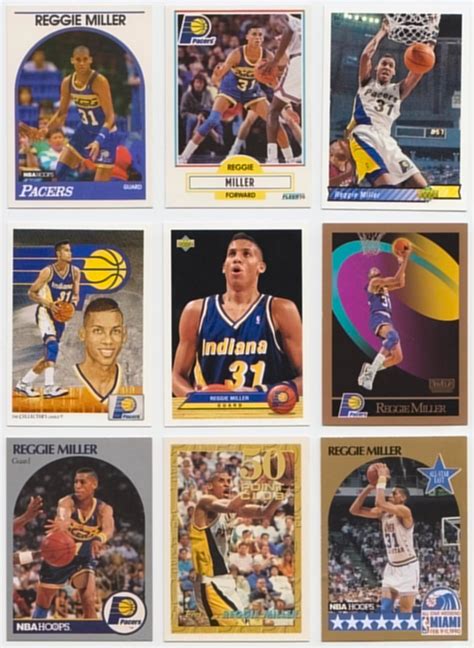 Reggie Miller Basketball Cards - Printable Cards