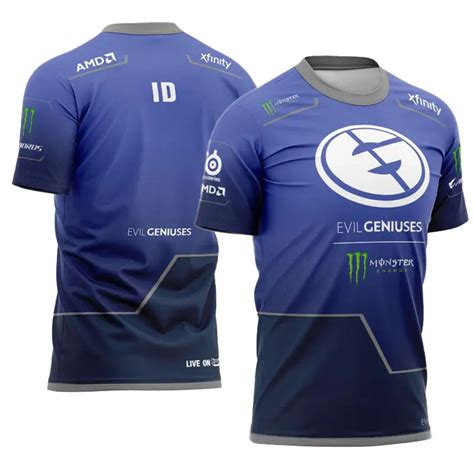 Evil Geniuses Jersey Uniform Tee Shirt Dota 2 Store