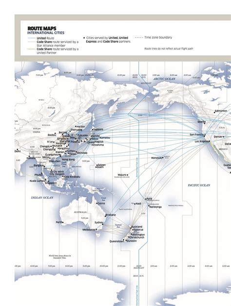 United Airlines Route Map