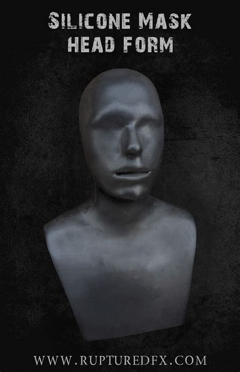 silicone mask head form display stand ruptured fx