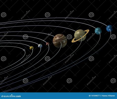 Zonnestelsel stock illustratie. Illustration of maart - 14109877