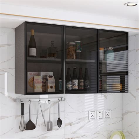 Wo Glass Kitchen Hanging Cabinet Wall