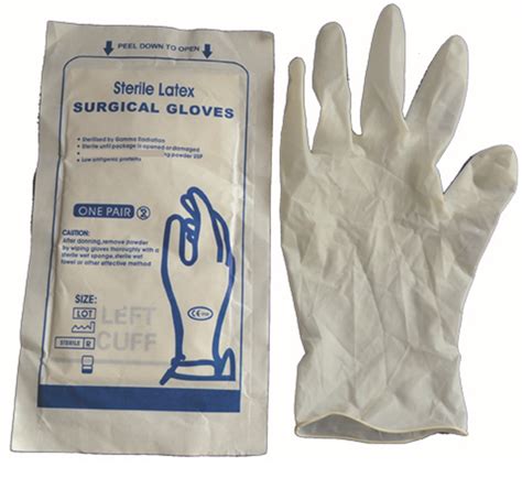 Sterile Latex Gloves Disposable Latex Gloves Sterile 25 Pairs Sizes