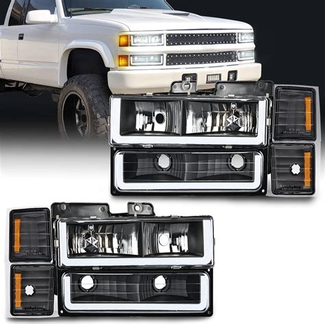 Nilight Conjunto De Faros Led Drl Para Chevy Silverado